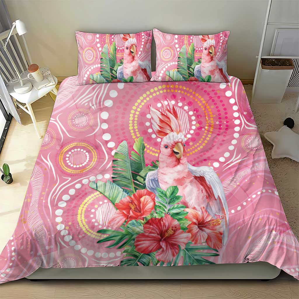 Breast Cancer Pink Cockatoo Bedding Set Australia Indigenous Watercolor Glaze - Vibe Hoodie