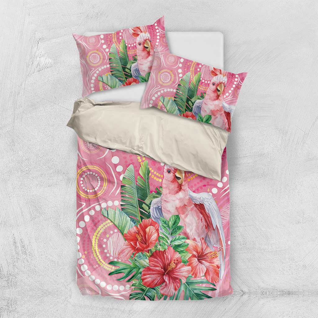 Breast Cancer Pink Cockatoo Bedding Set Australia Indigenous Watercolor Glaze - Vibe Hoodie