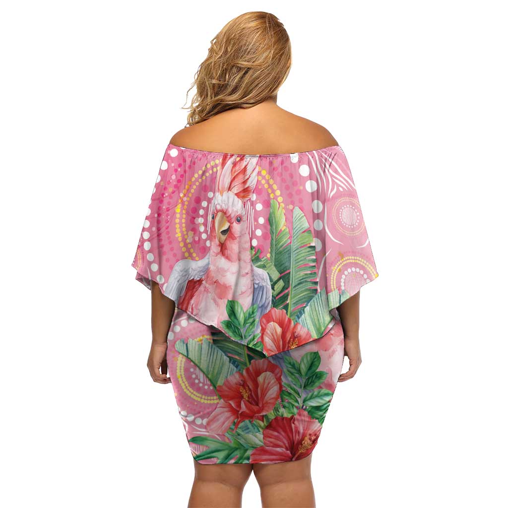 Breast Cancer Pink Cockatoo Family Matching Off Shoulder Short Dress and Hawaiian Shirt Australia Indigenous Watercolor Glaze - Vibe Hoodie