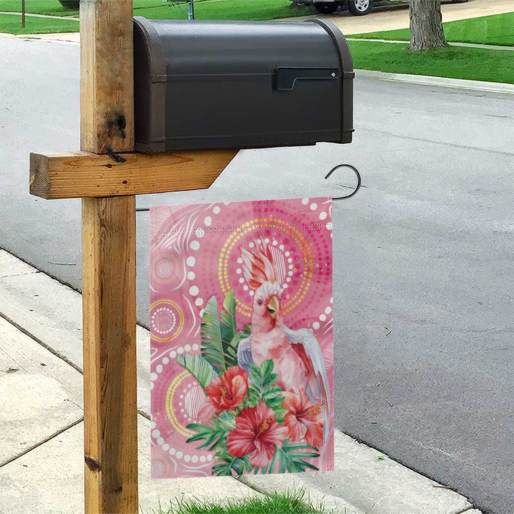 Breast Cancer Pink Cockatoo Garden Flag Australia Indigenous Watercolor Glaze - Vibe Hoodie