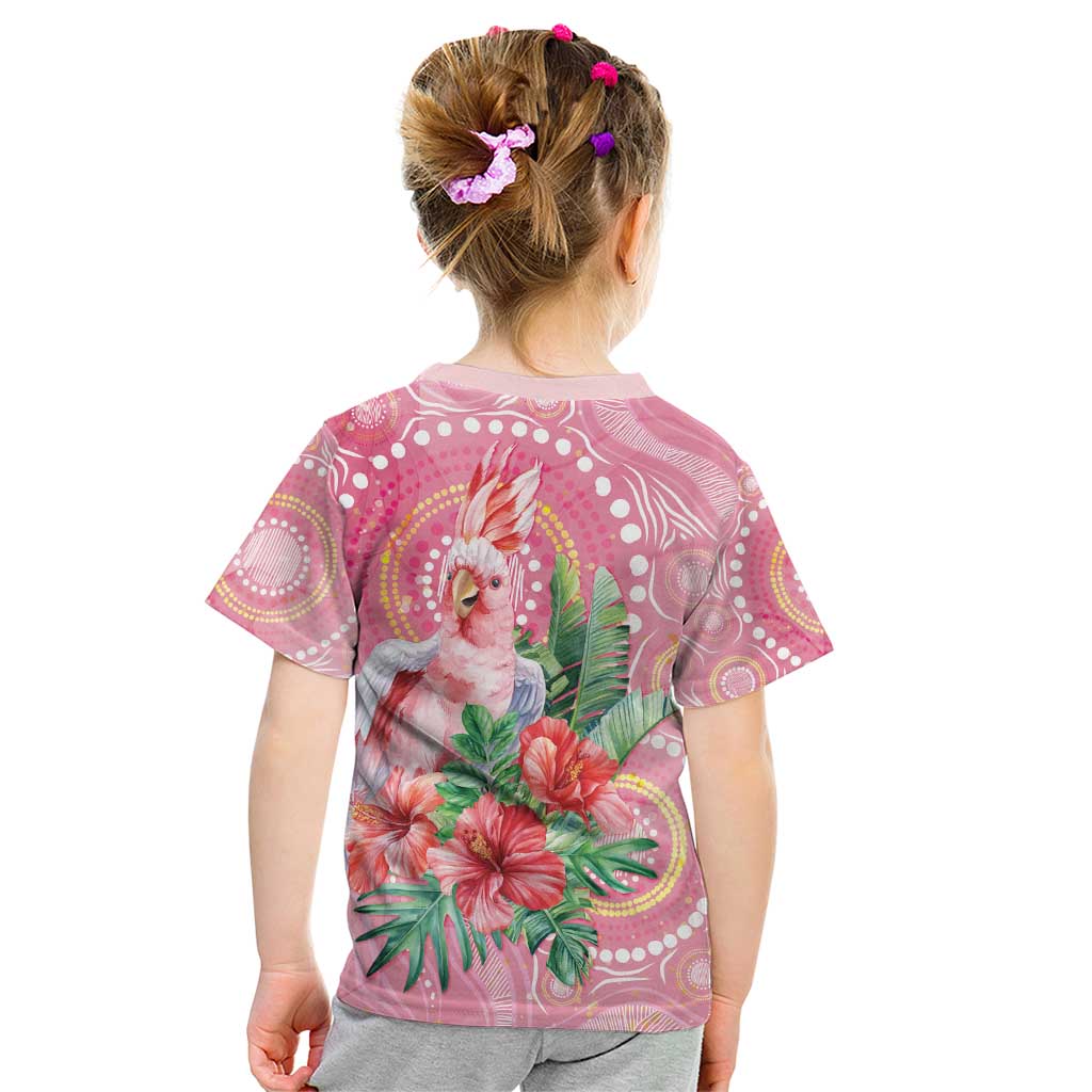 Breast Cancer Pink Cockatoo Kid T Shirt Australia Indigenous Watercolor Glaze - Vibe Hoodie