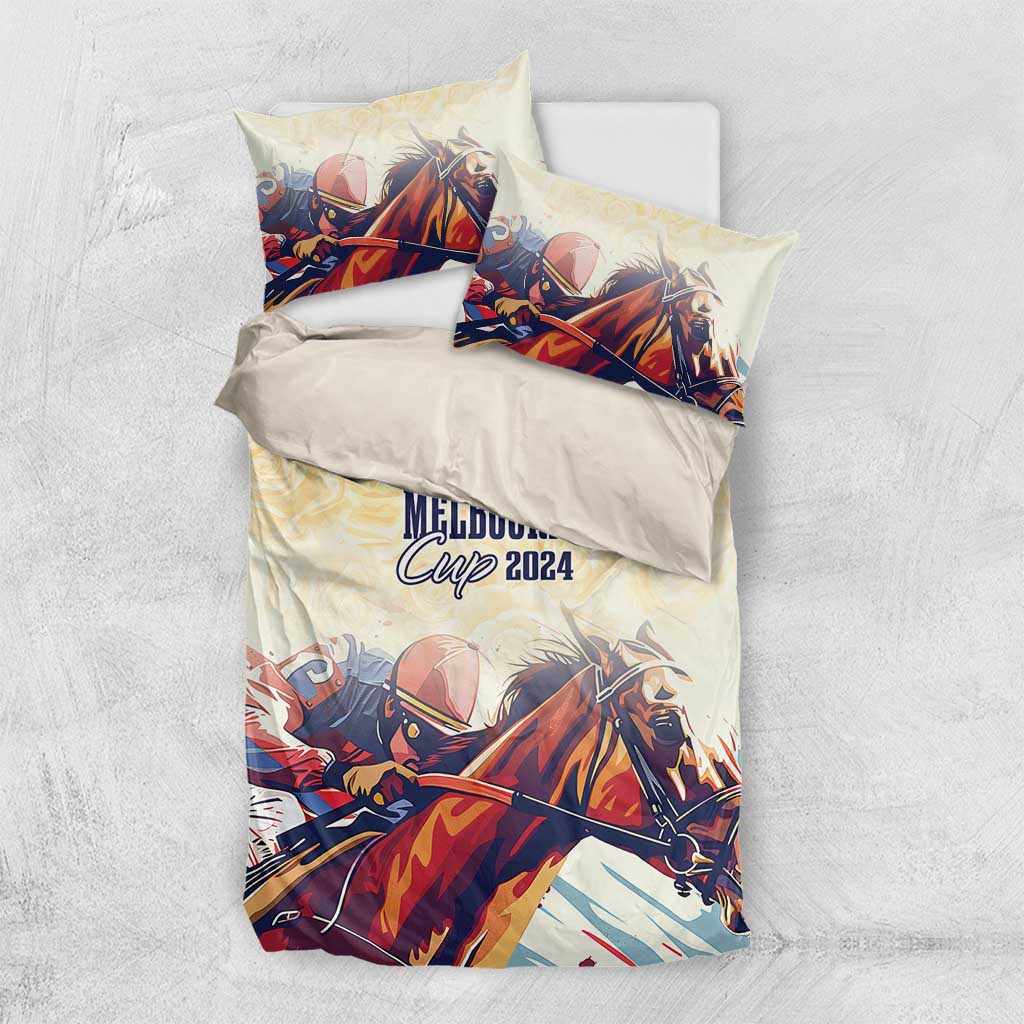 Melbourne Horse Racing Bedding Set Yellow Rose Champion - Vibe Hoodie Shop
