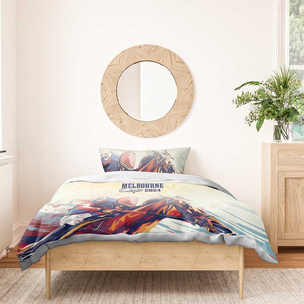 Melbourne Horse Racing Bedding Set Yellow Rose Champion - Vibe Hoodie Shop