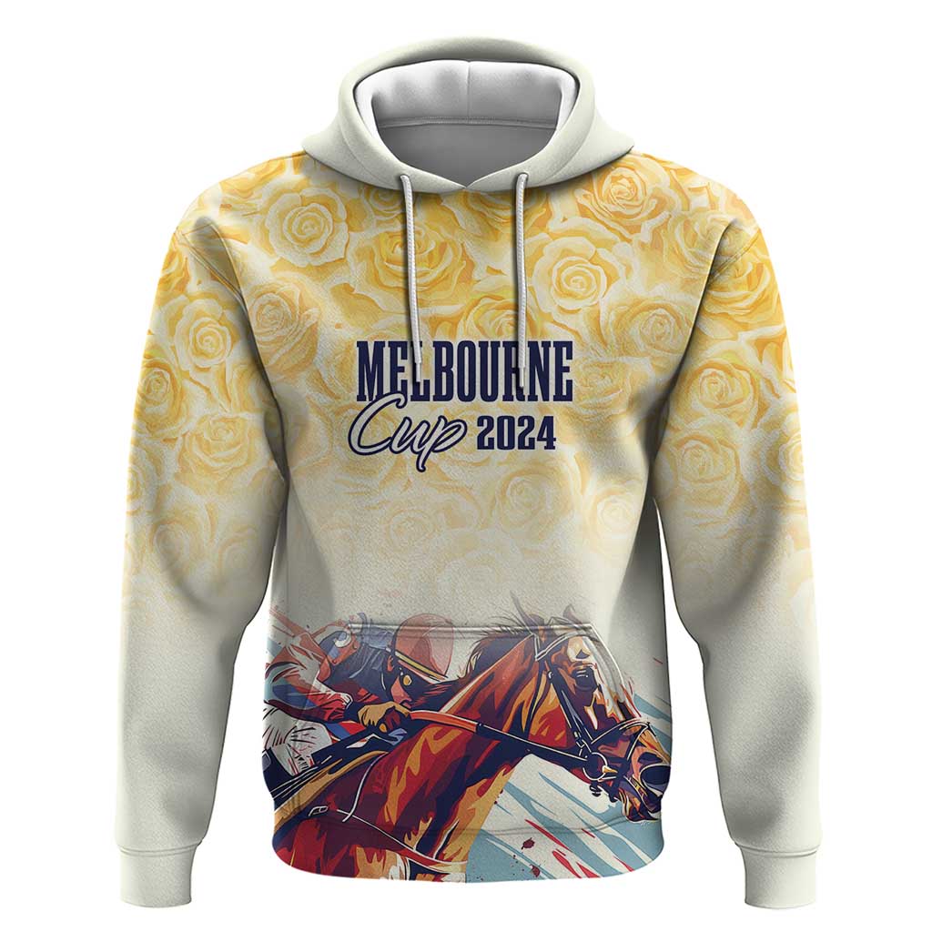 Melbourne Horse Racing Hoodie Yellow Rose Champion LT7 - Vibe Hoodie Shop