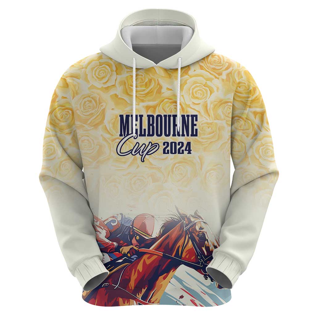 Melbourne Horse Racing Hoodie Yellow Rose Champion LT7 - Vibe Hoodie Shop