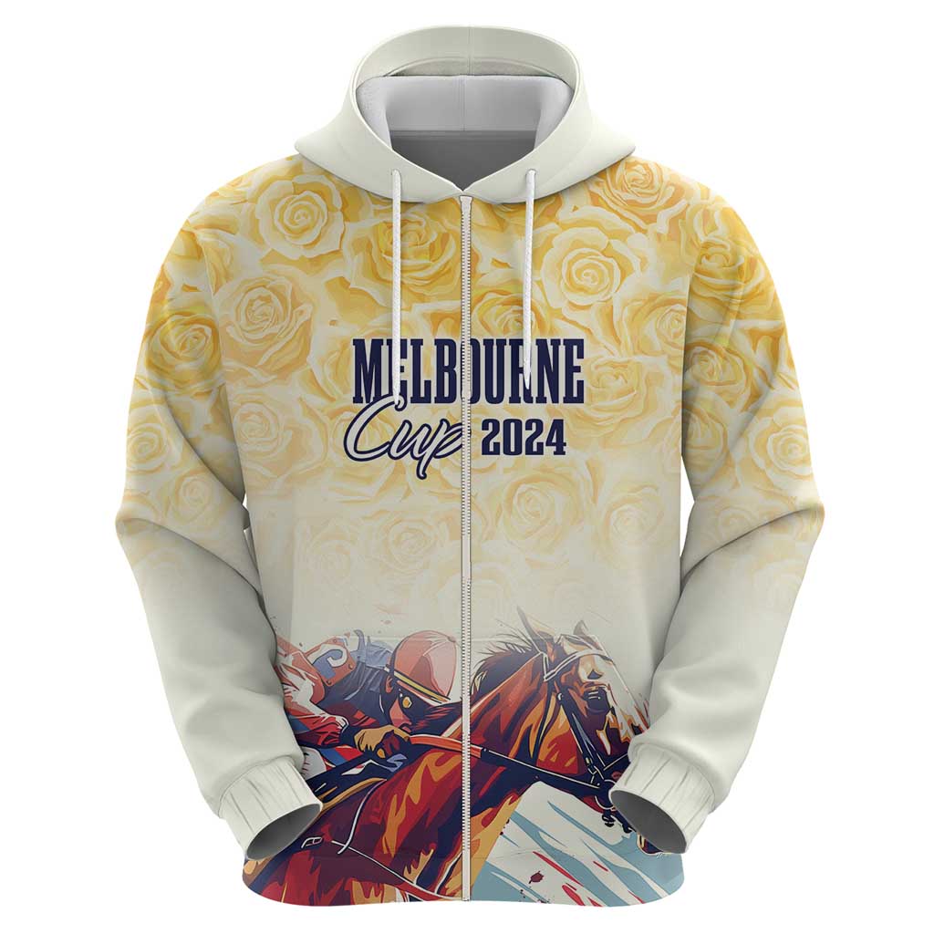 Melbourne Horse Racing Hoodie Yellow Rose Champion LT7 - Vibe Hoodie Shop