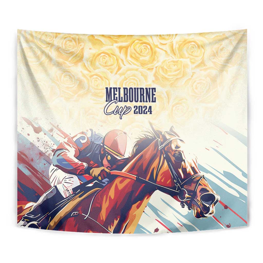 Melbourne Horse Racing Tapestry Yellow Rose Champion - Vibe Hoodie Shop