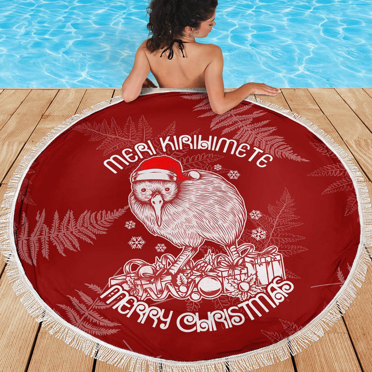 new-zealand-christmas-beach-blanket-silver-fern-mix-kiwi-bird-ver01