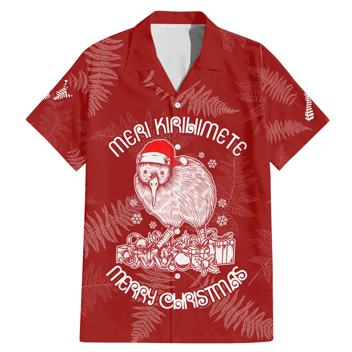 new-zealand-christmas-family-matching-mermaid-dress-and-hawaiian-shirt-silver-fern-mix-kiwi-bird-ver01