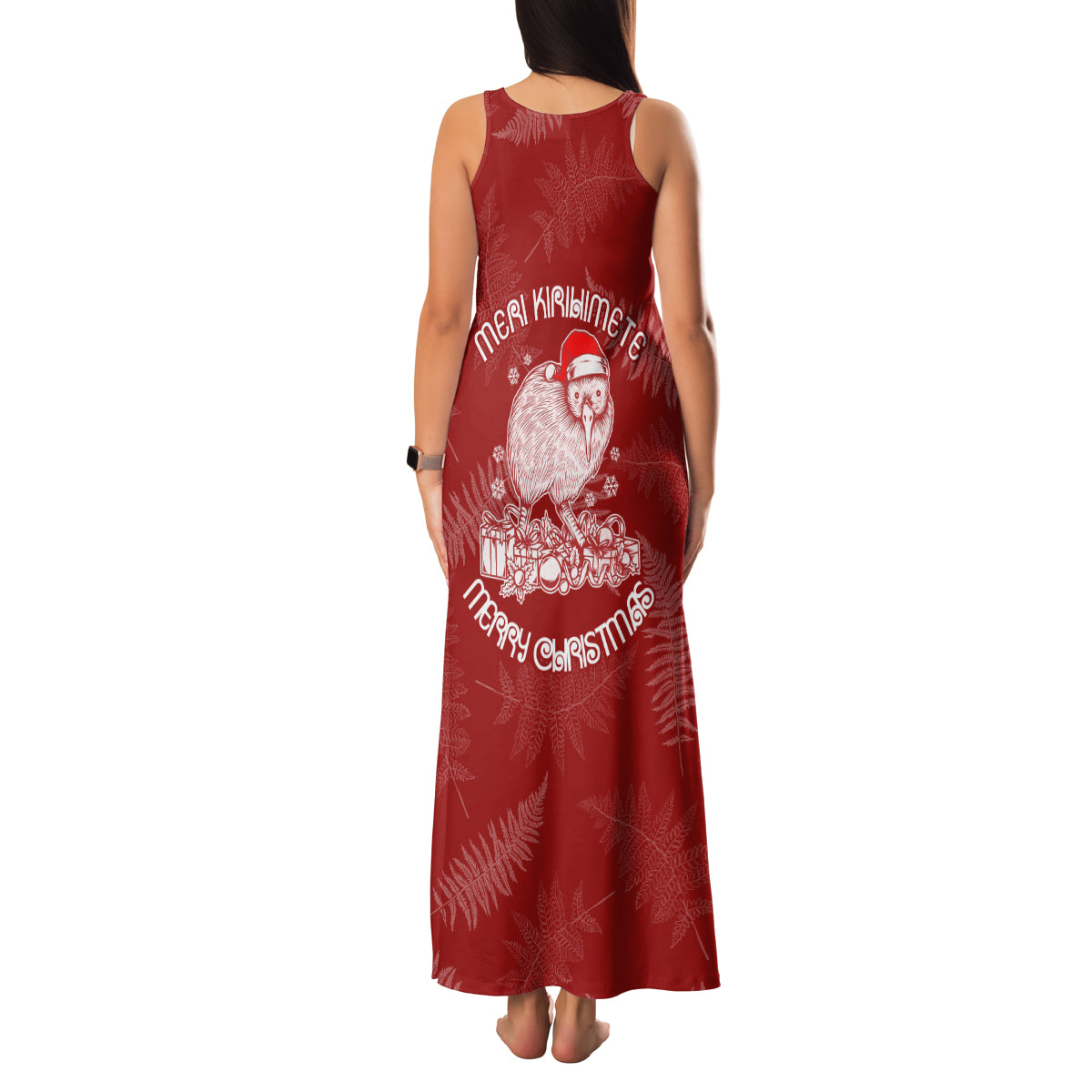 new-zealand-christmas-family-matching-tank-maxi-dress-and-hawaiian-shirt-silver-fern-mix-kiwi-bird-ver01