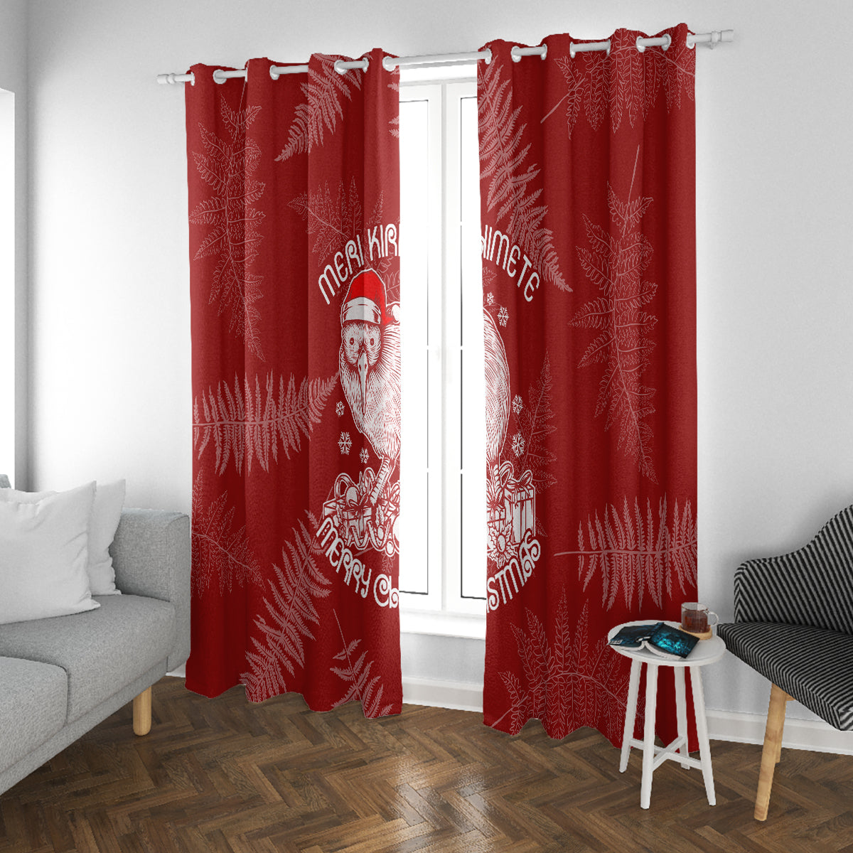 new-zealand-christmas-window-curtain-silver-fern-mix-kiwi-bird-ver01