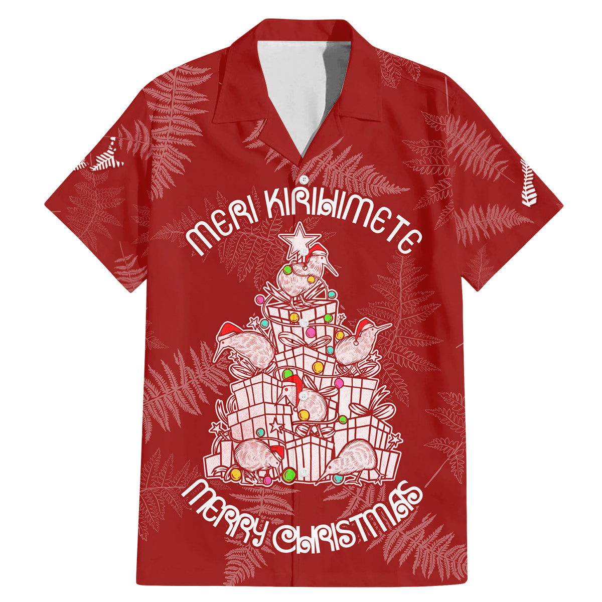 new-zealand-christmas-family-matching-mermaid-dress-and-hawaiian-shirt-silver-fern-mix-kiwi-bird-ver02