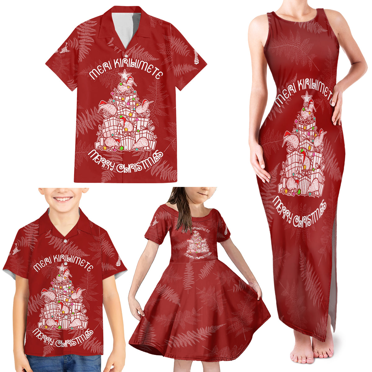 new-zealand-christmas-family-matching-tank-maxi-dress-and-hawaiian-shirt-silver-fern-mix-kiwi-bird-ver02