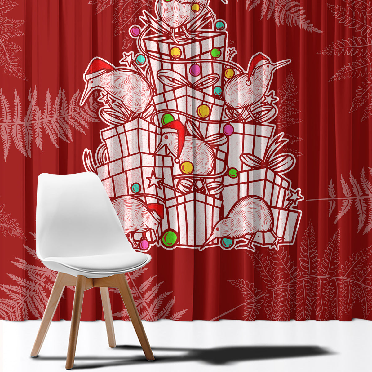 new-zealand-christmas-window-curtain-silver-fern-mix-kiwi-bird-ver02