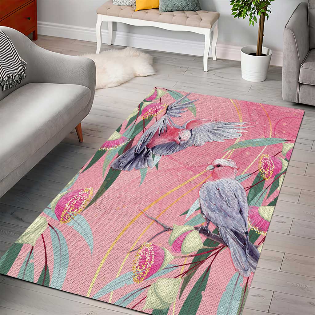 Australia Breast Cancer Awareness Area Rug Pink Galah with Eucalyptus Flowers - Vibe Hoodie