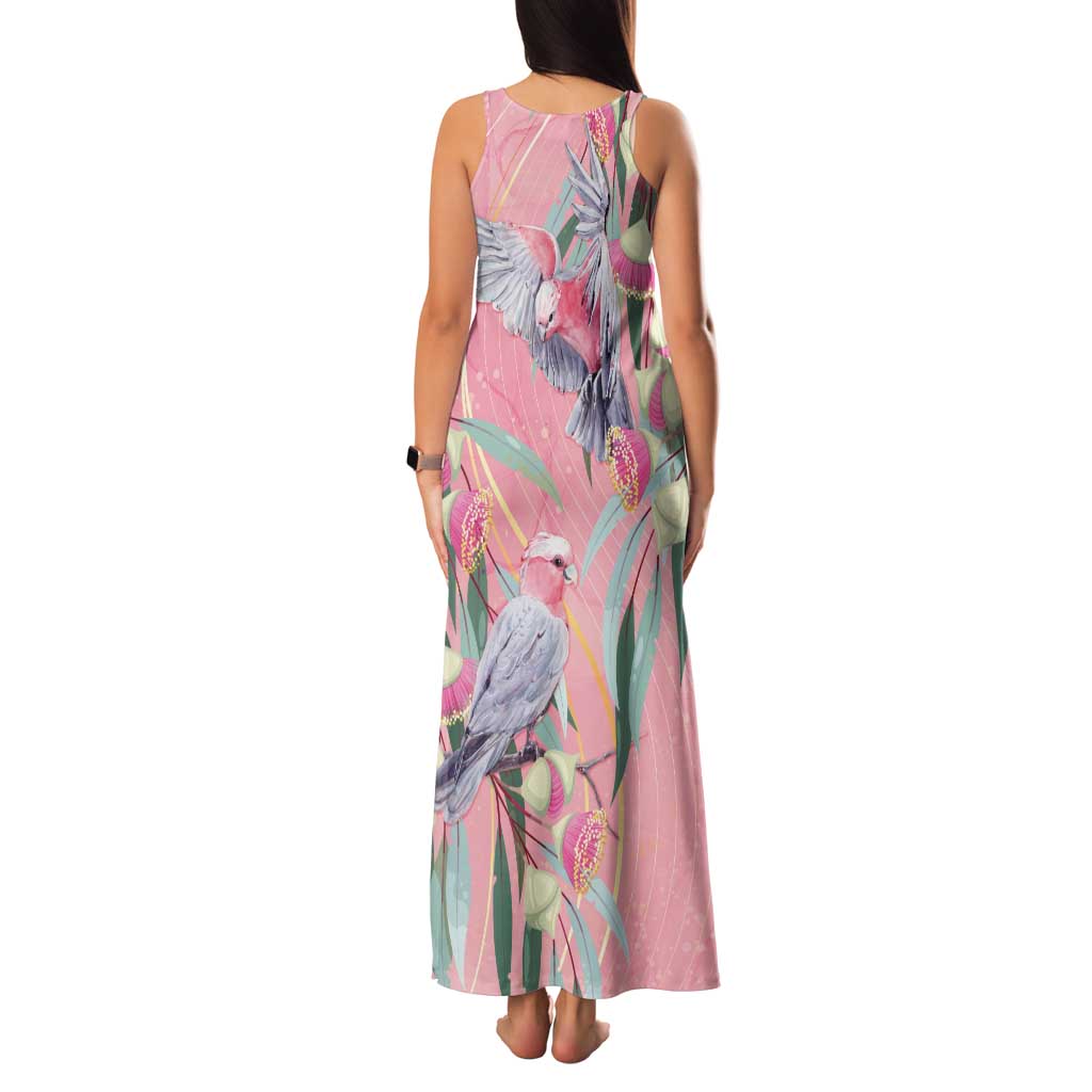Australia Breast Cancer Awareness Family Matching Tank Maxi Dress and Hawaiian Shirt Pink Galah with Eucalyptus Flowers - Vibe Hoodie
