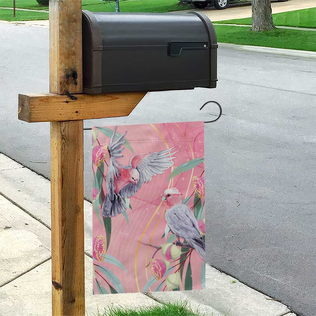 Australia Breast Cancer Awareness Garden Flag Pink Galah with Eucalyptus Flowers - Vibe Hoodie