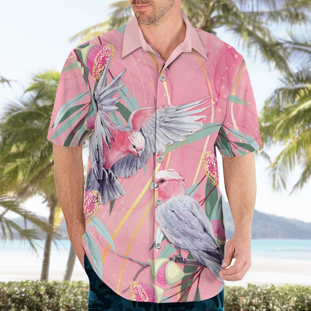 Australia Breast Cancer Awareness Hawaiian Shirt Pink Galah with Eucalyptus Flowers - Vibe Hoodie
