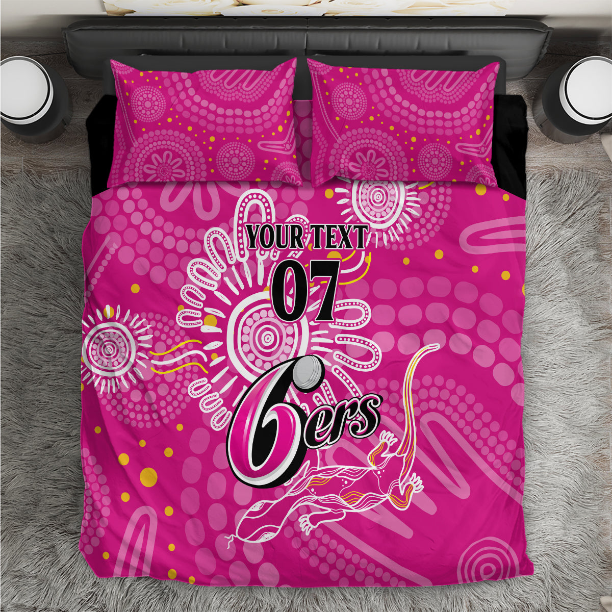 Custom Sixers Cricket Indigenous Bedding Set Inspirations - Vibe Hoodie Shop