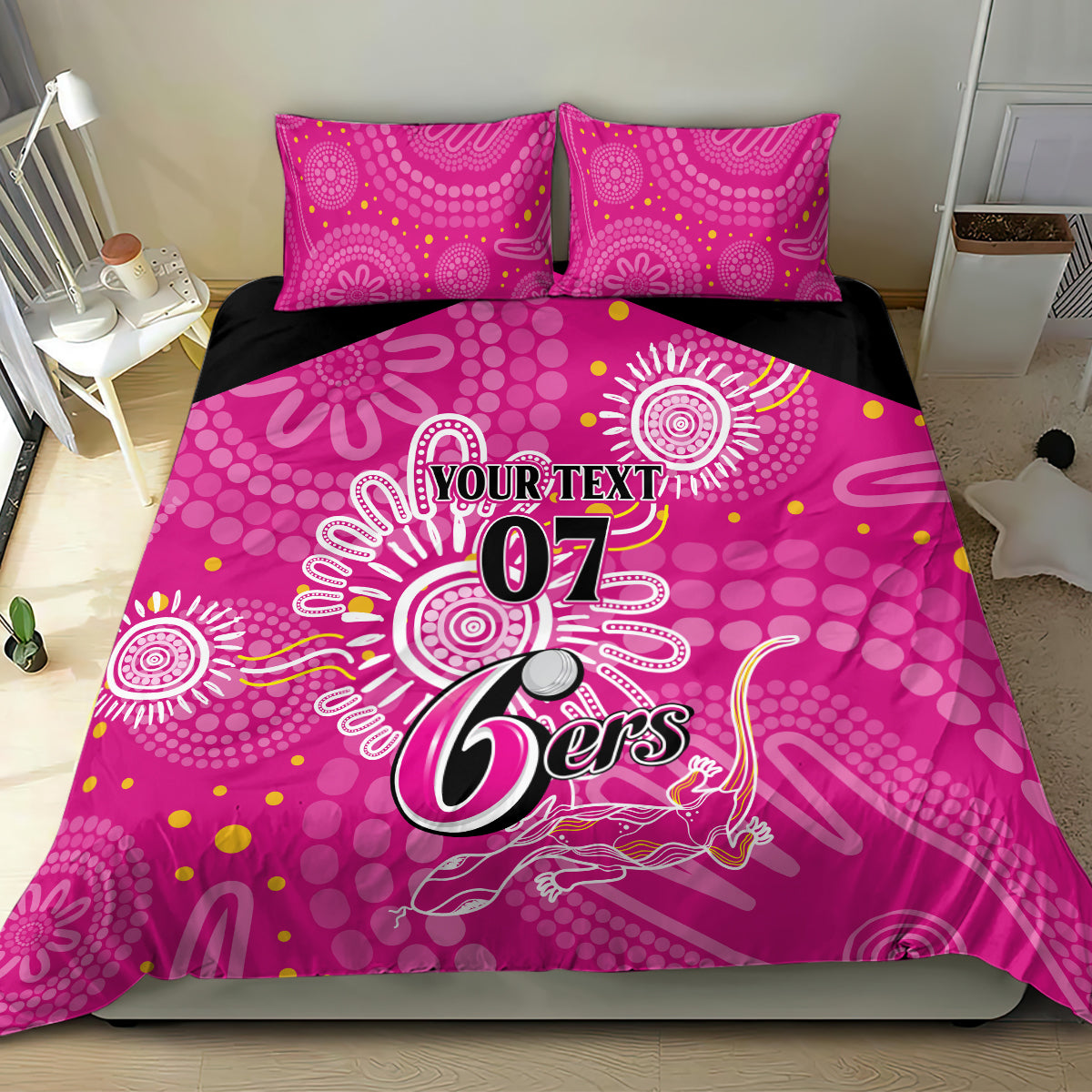 Custom Sixers Cricket Indigenous Bedding Set Inspirations - Vibe Hoodie Shop