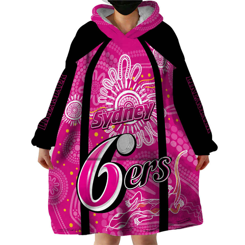 Custom Sixers Cricket Indigenous Wearable Blanket Hoodie Inspirations - Vibe Hoodie Shop