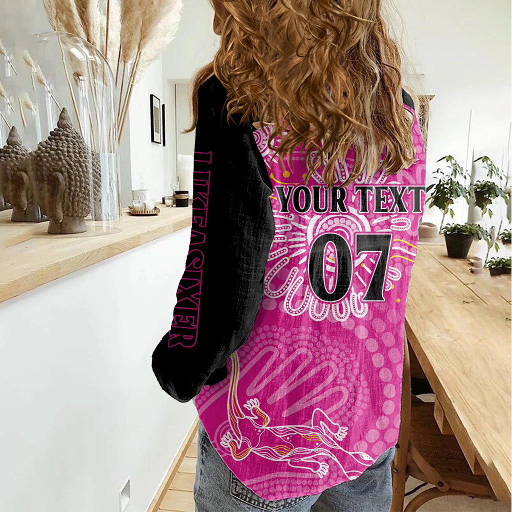 Custom Sixers Cricket Indigenous Women Casual Shirt Inspirations - Vibe Hoodie Shop