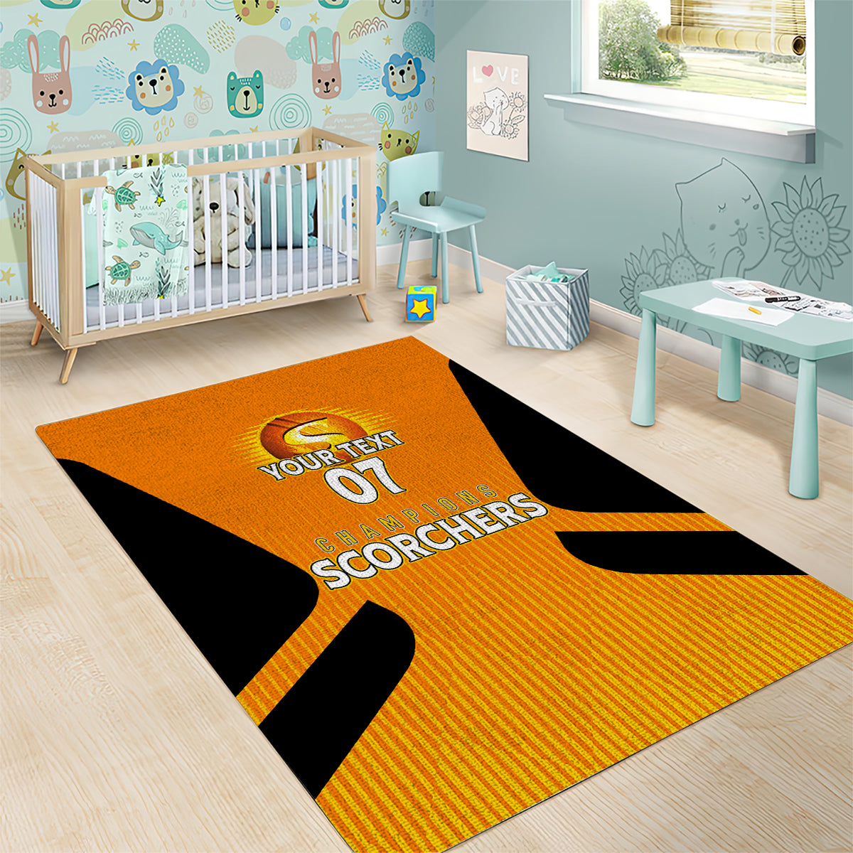 Custom Scorchers Cricket Champions 2023 Area Rug Made Tough - Vibe Hoodie Shop