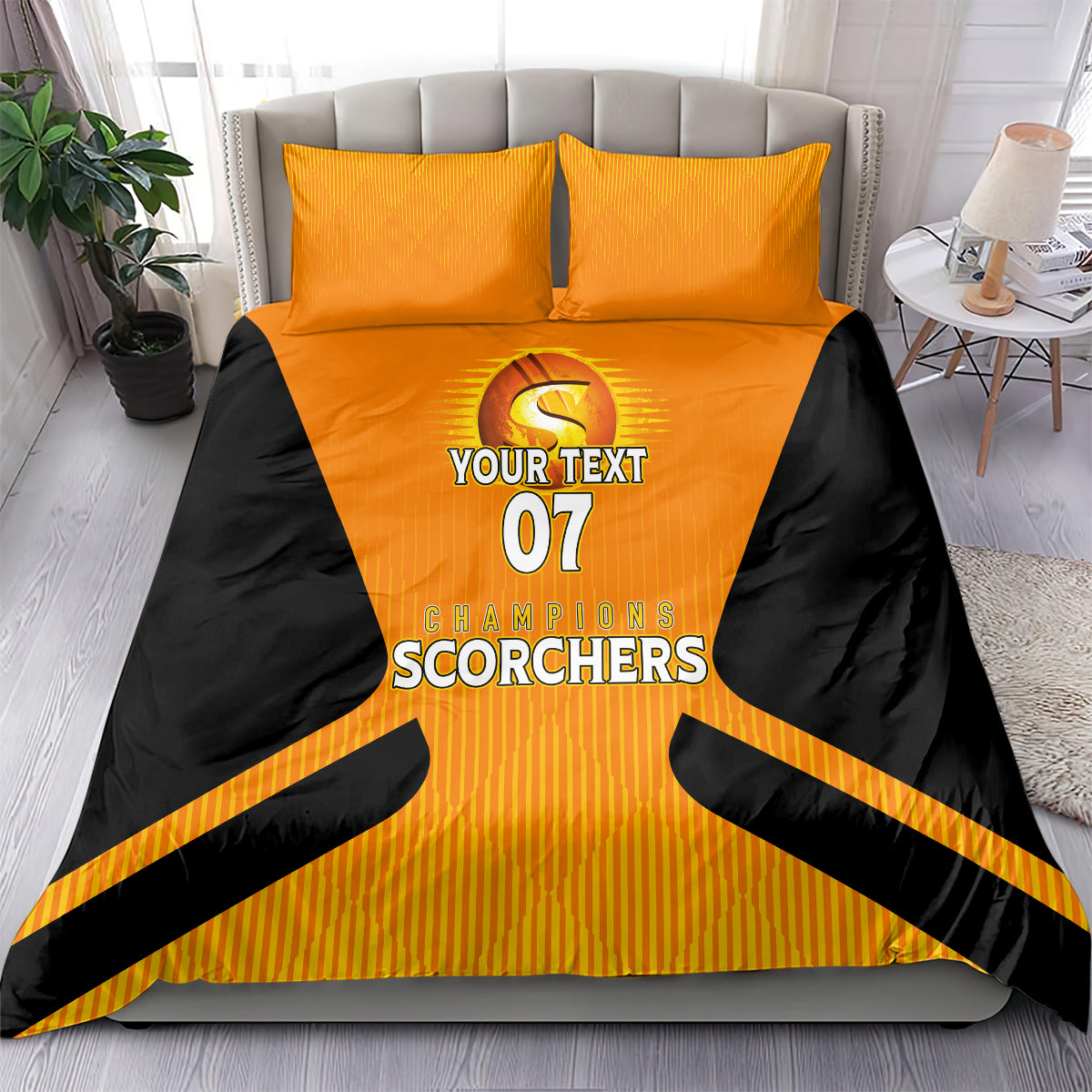 Custom Scorchers Cricket Champions 2023 Bedding Set Made Tough - Vibe Hoodie Shop