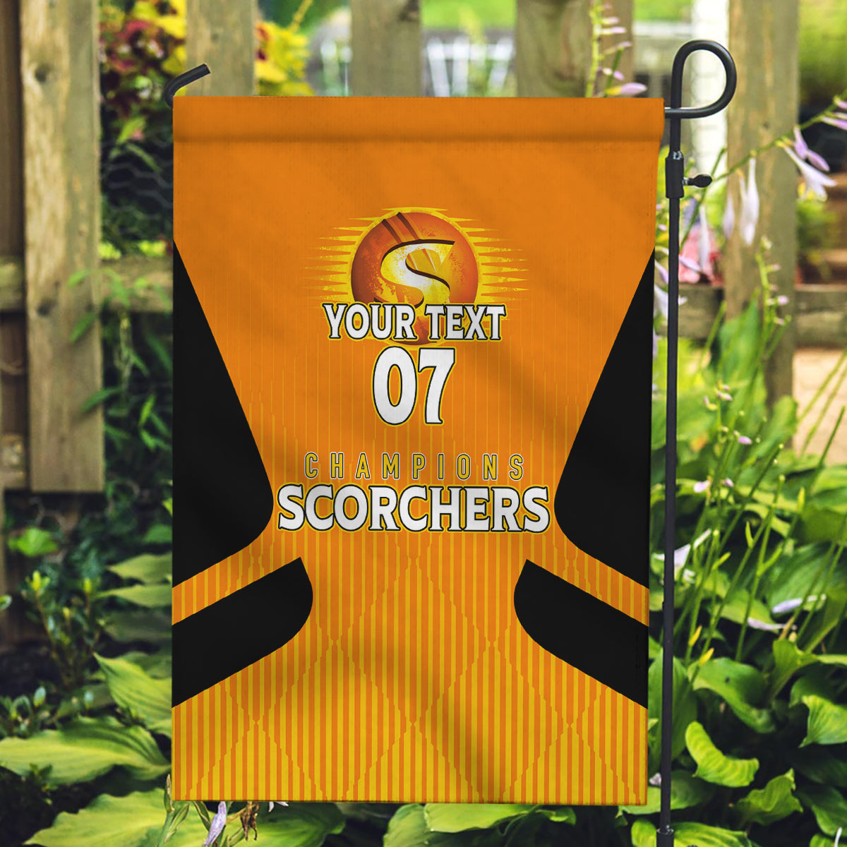 Custom Scorchers Cricket Champions 2023 Garden Flag Made Tough - Vibe Hoodie Shop