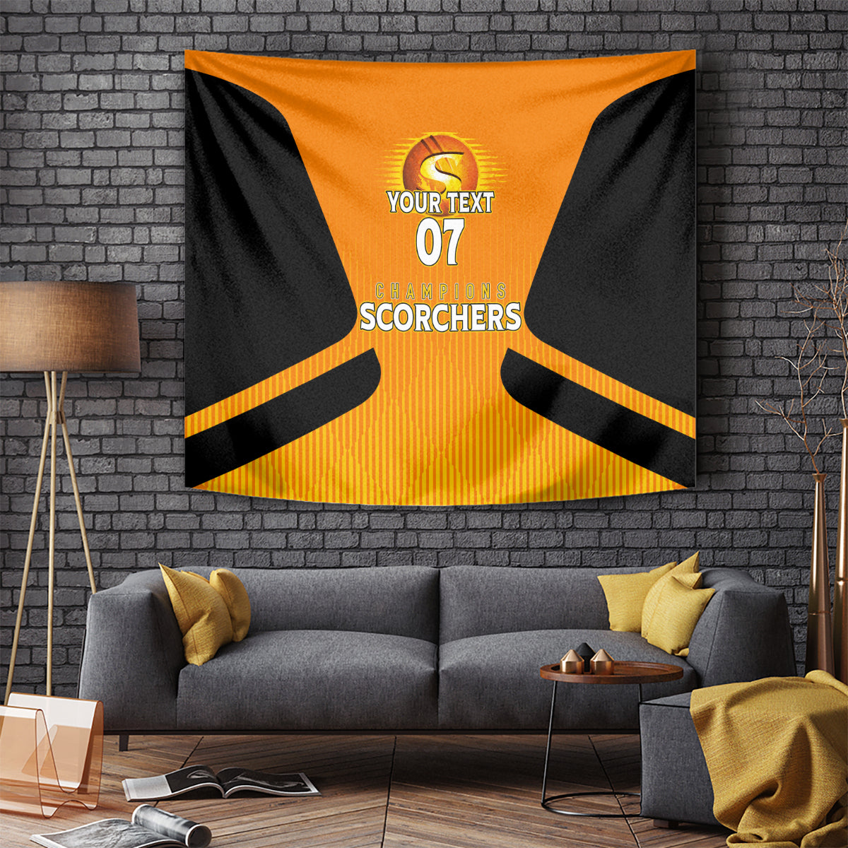 Custom Scorchers Cricket Champions 2023 Tapestry Made Tough - Vibe Hoodie Shop