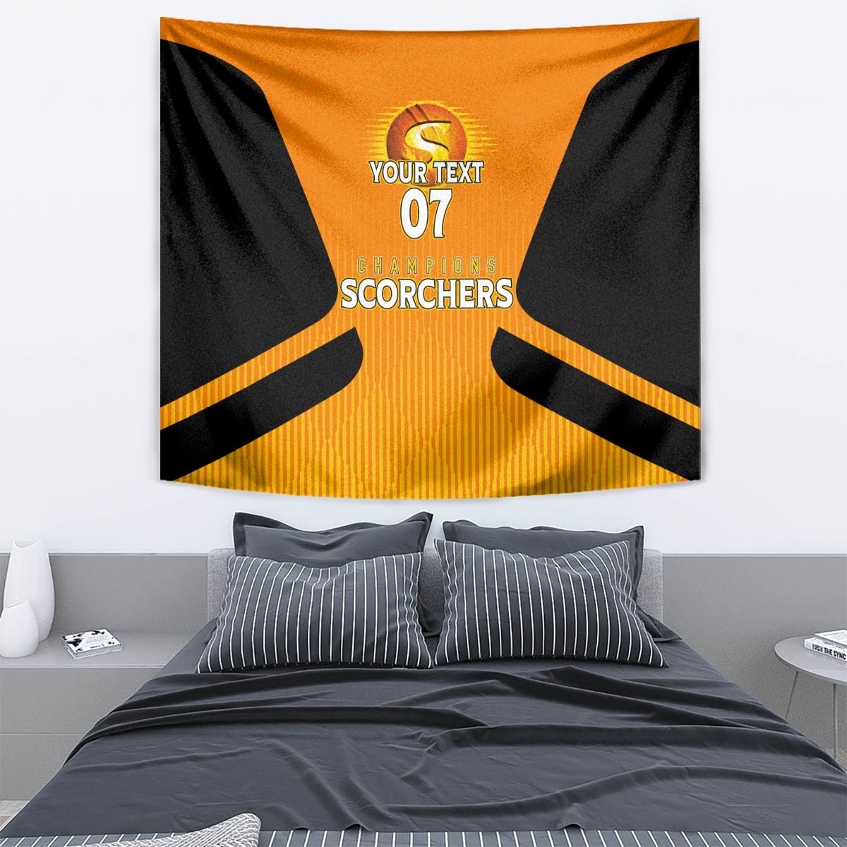 Custom Scorchers Cricket Champions 2023 Tapestry Made Tough - Vibe Hoodie Shop