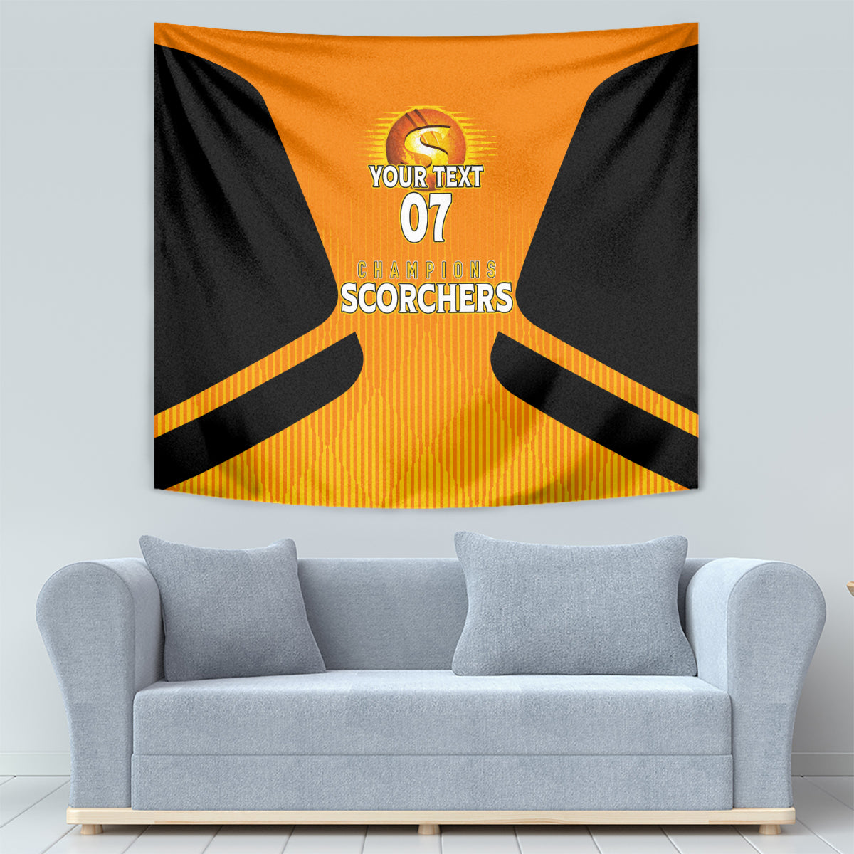 Custom Scorchers Cricket Champions 2023 Tapestry Made Tough - Vibe Hoodie Shop