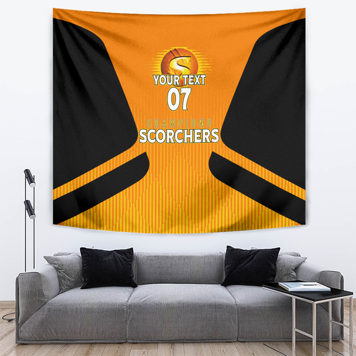 Custom Scorchers Cricket Champions 2023 Tapestry Made Tough - Vibe Hoodie Shop