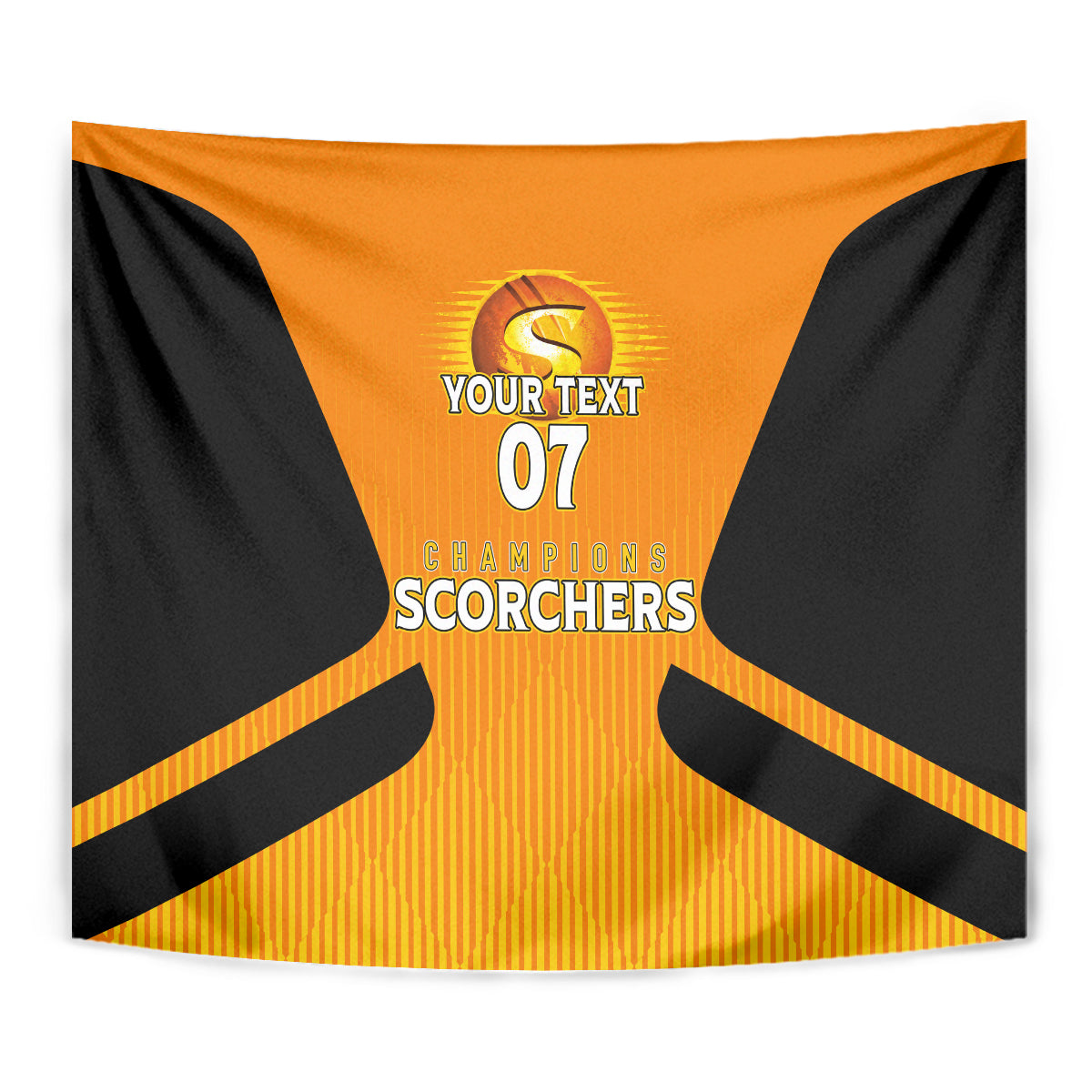 Custom Scorchers Cricket Champions 2023 Tapestry Made Tough - Vibe Hoodie Shop