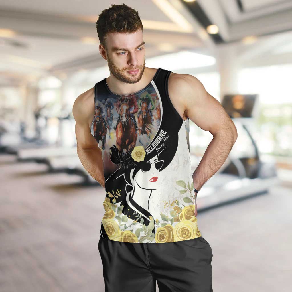 Melbourne Horse Racing Men Tank Top Derby Day - Vibe Hoodie Shop
