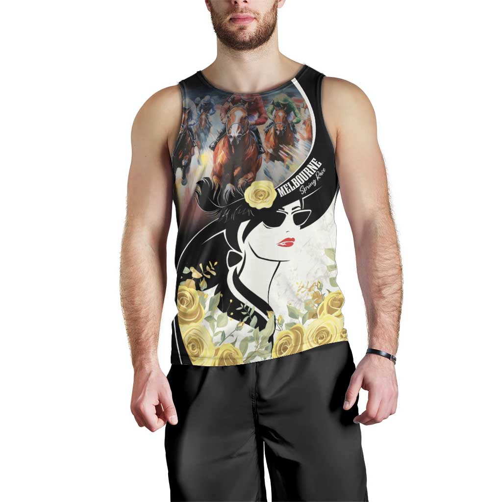 Melbourne Horse Racing Men Tank Top Derby Day - Vibe Hoodie Shop