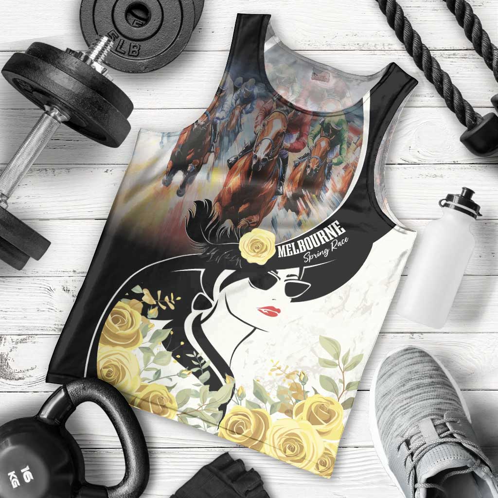 Melbourne Horse Racing Men Tank Top Derby Day - Vibe Hoodie Shop