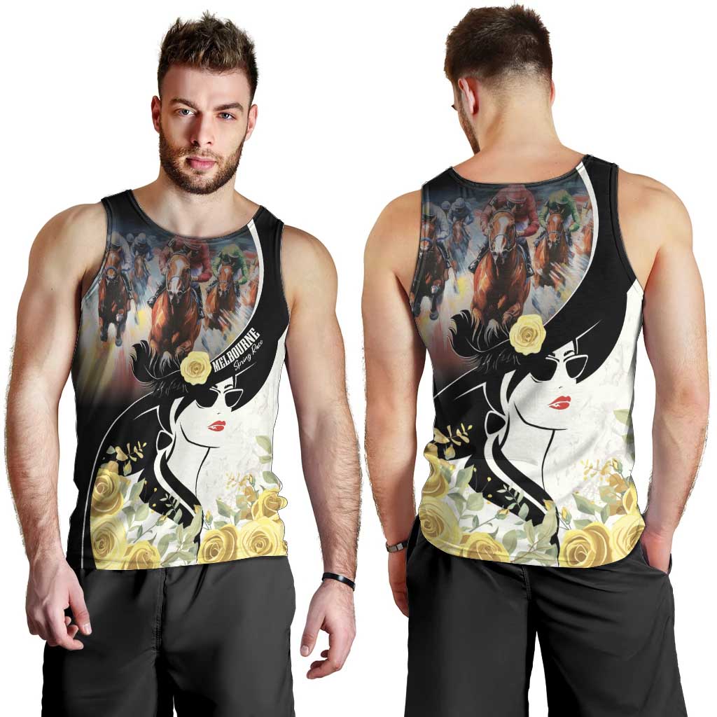 Melbourne Horse Racing Men Tank Top Derby Day - Vibe Hoodie Shop