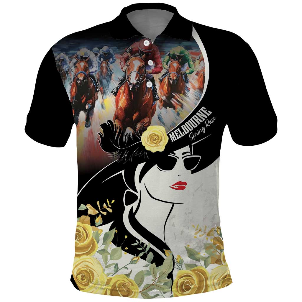 Melbourne Horse Racing Polo Shirt Derby Day - Vibe Hoodie Shop