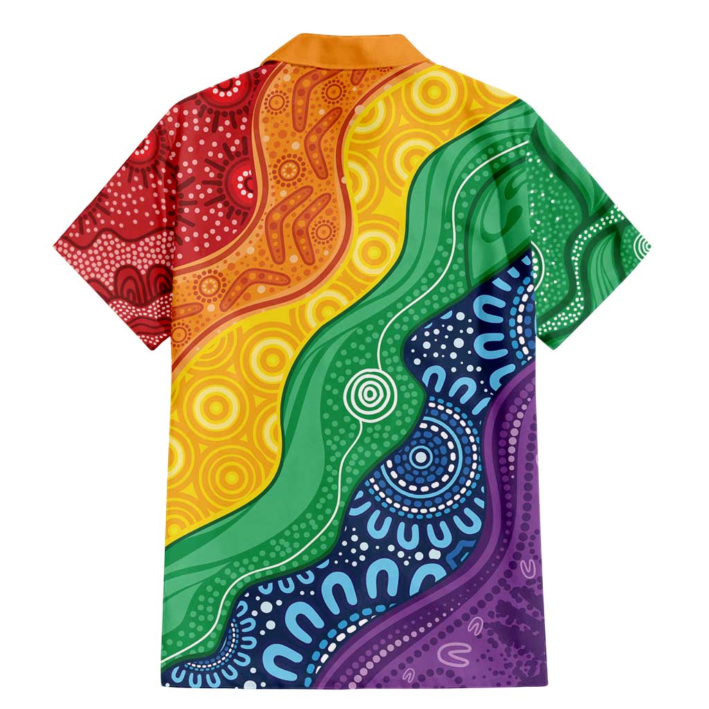 Australia First Nation LGBTQ+ Family Matching Mermaid Dress and Hawaiian Shirt Aboriginal Rainbow Flag