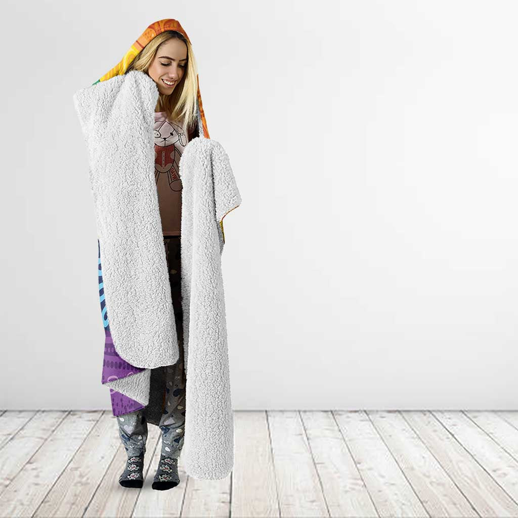 Australia First Nation LGBTQ+ Hooded Blanket Aboriginal Rainbow Flag