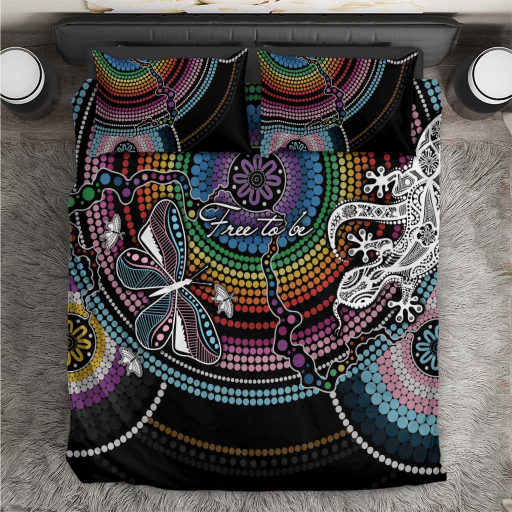 Sydney Pride Aboriginal Bedding Set Free To Be - Vibe Hoodie Shop