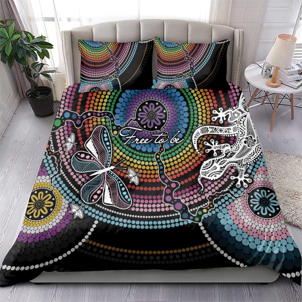 Sydney Pride Aboriginal Bedding Set Free To Be - Vibe Hoodie Shop
