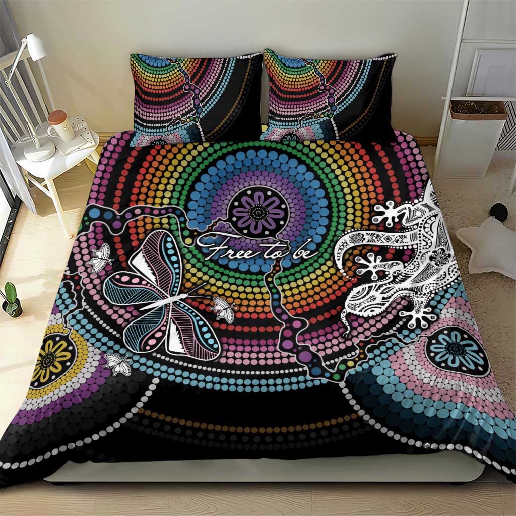 Sydney Pride Aboriginal Bedding Set Free To Be - Vibe Hoodie Shop