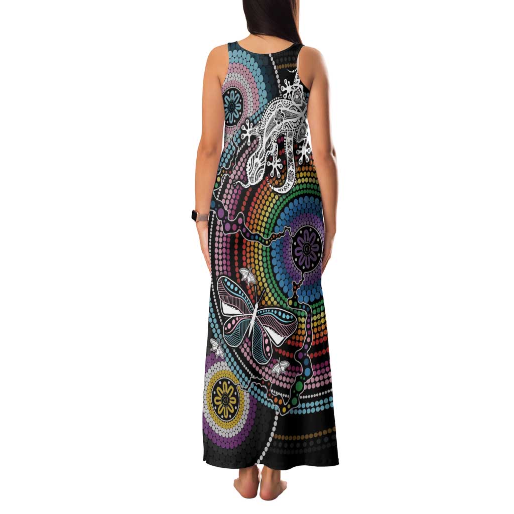 Sydney Pride Aboriginal Family Matching Tank Maxi Dress and Hawaiian Shirt Free To Be