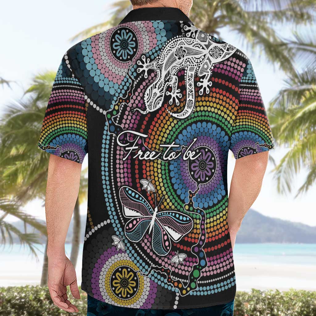 Sydney Pride Aboriginal Hawaiian Shirt Free To Be - Vibe Hoodie Shop