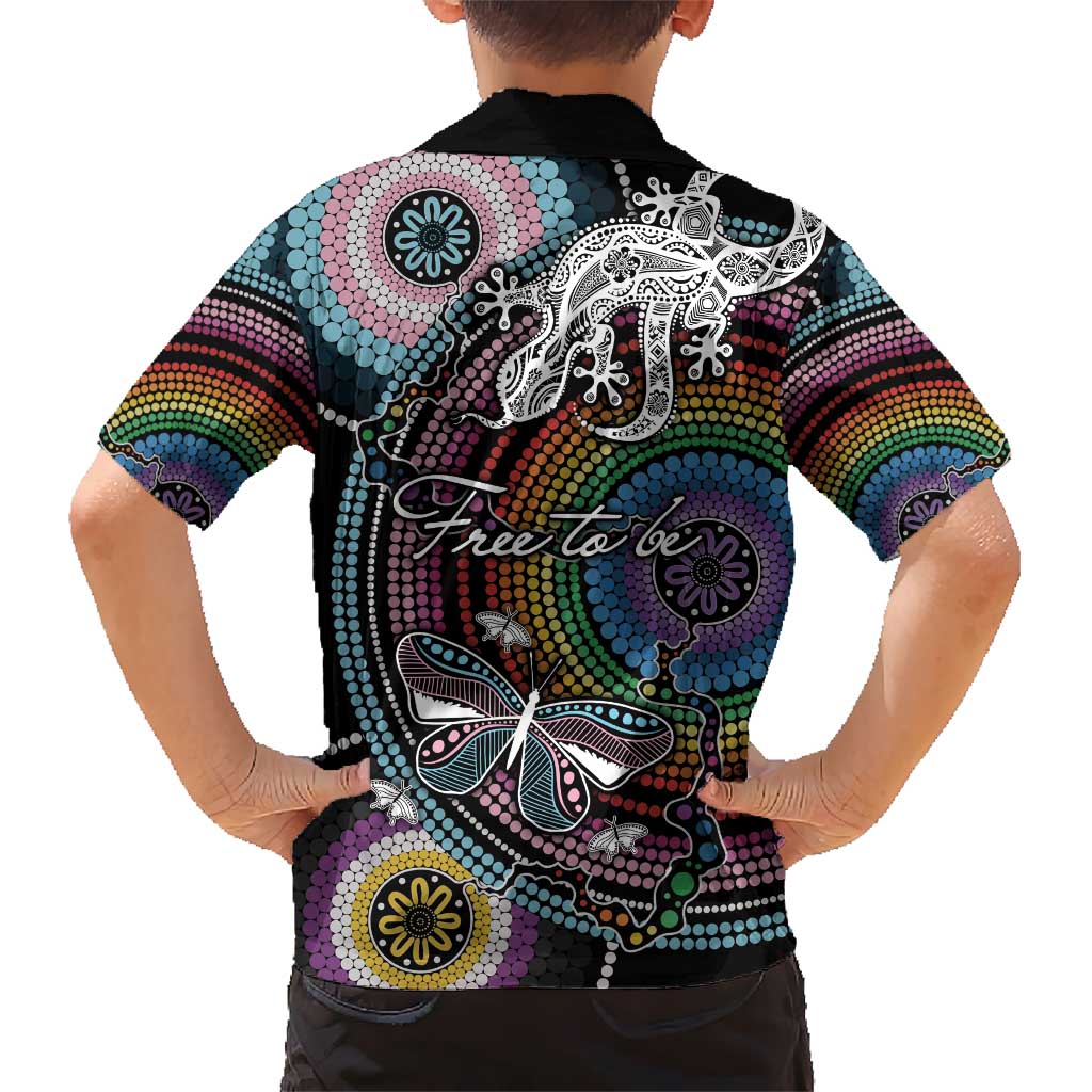 Sydney Pride Aboriginal Hawaiian Shirt Free To Be - Vibe Hoodie Shop