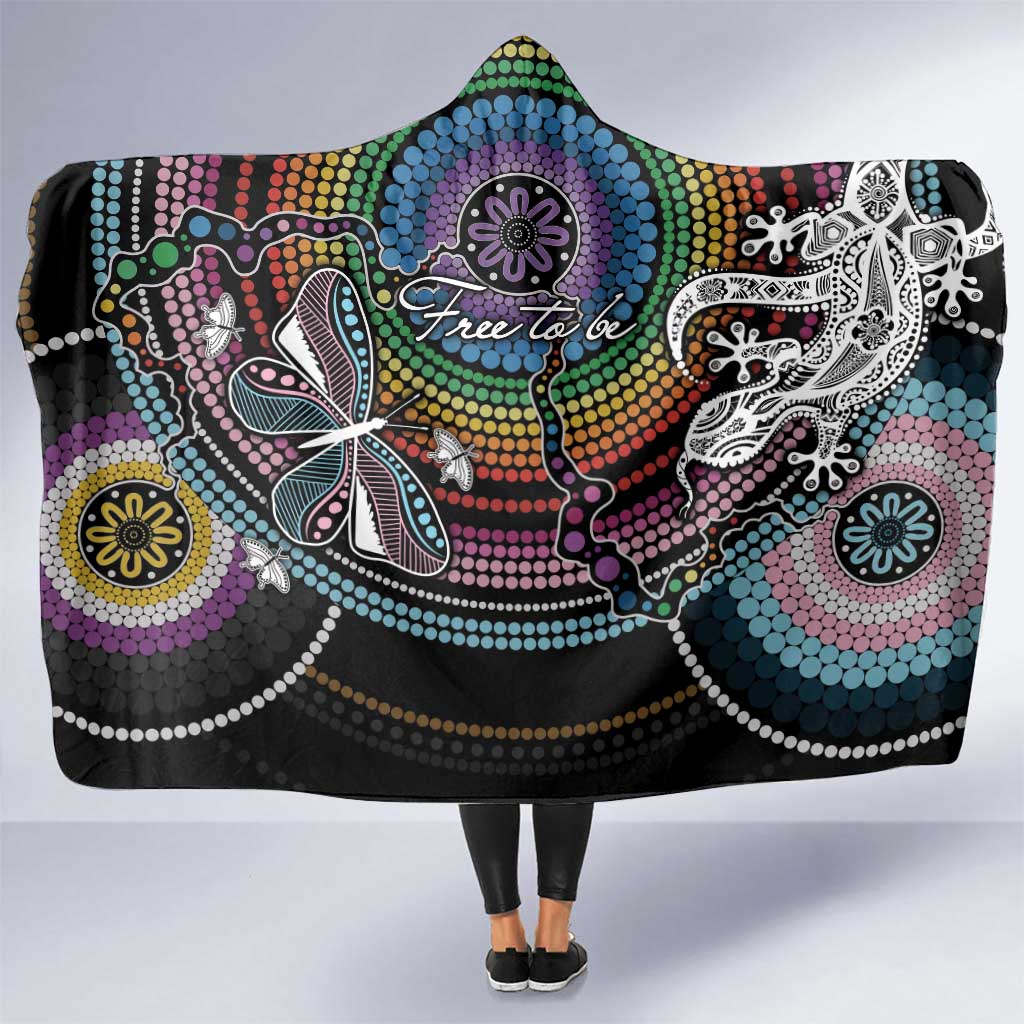 Sydney Pride Aboriginal Hooded Blanket Free To Be