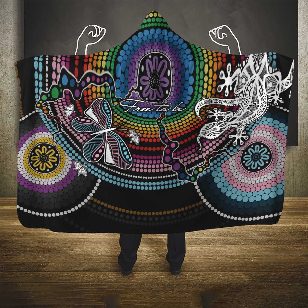 Sydney Pride Aboriginal Hooded Blanket Free To Be