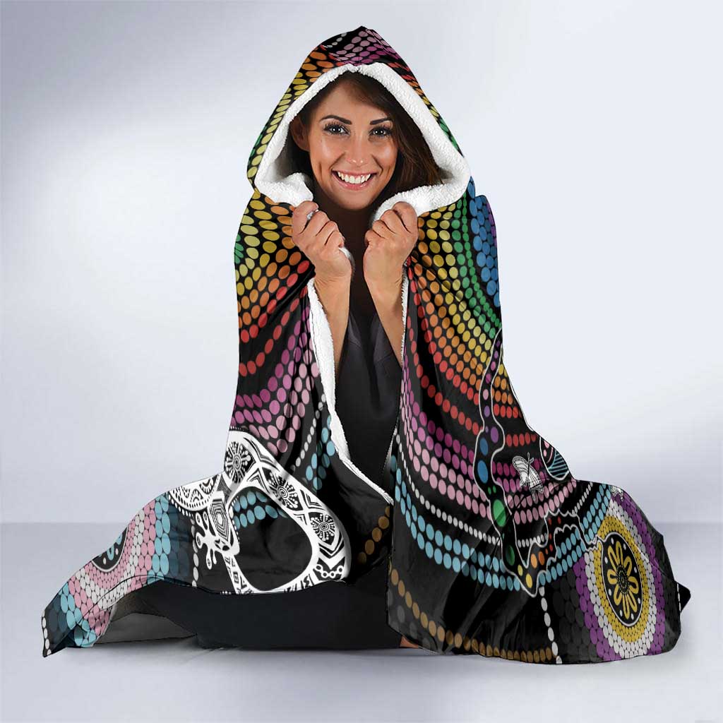 Sydney Pride Aboriginal Hooded Blanket Free To Be